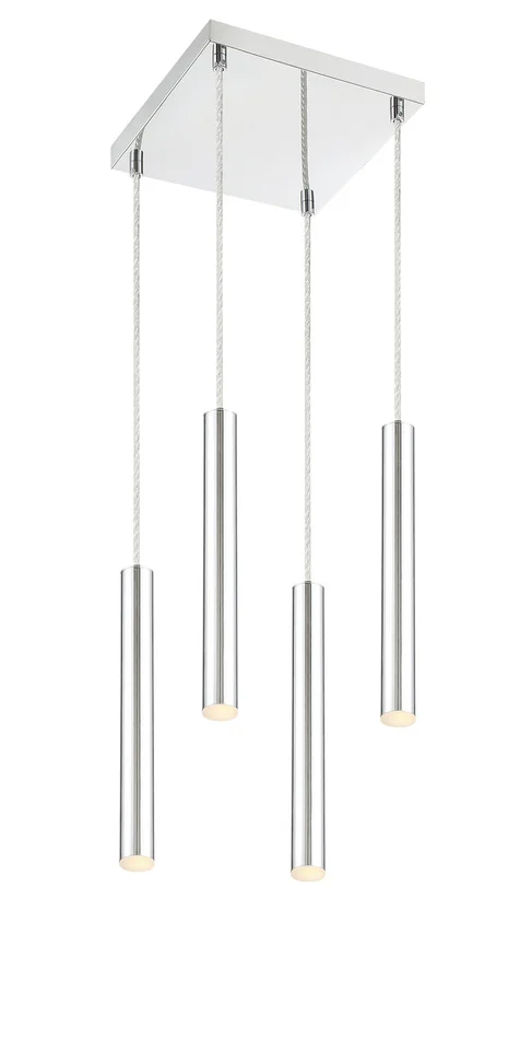 Z-Lite 917MP12-CH-LED-4SCH Forest LED Island Pendant, Chrome