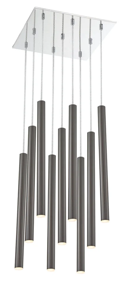 Z-Lite 917MP24-PBL-LED-9SCH Forest LED Island Pendant, Chrome