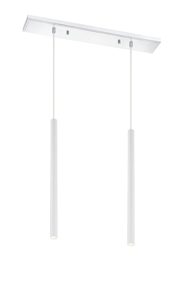 Z-Lite 917MP24-WH-LED-2LCH Forest LED Island Pendant, Chrome