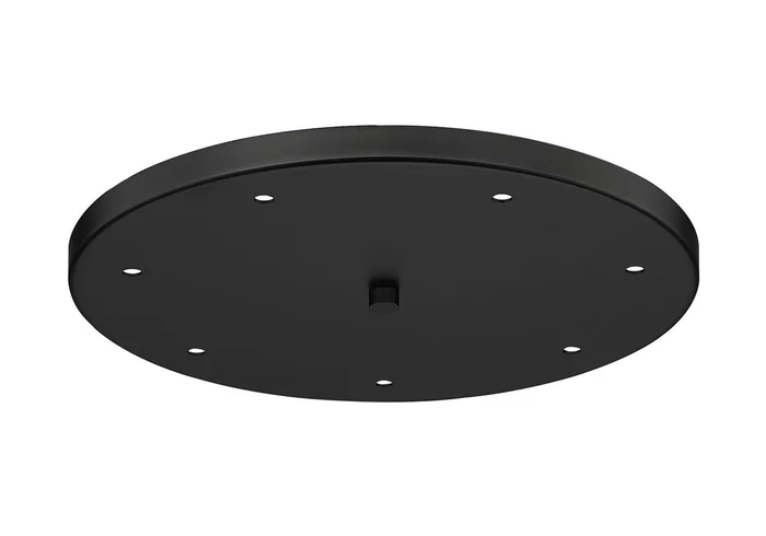 Z-Lite CP1807R-MB Multi Point Canopy Seven Light Ceiling Plate, Matte Black