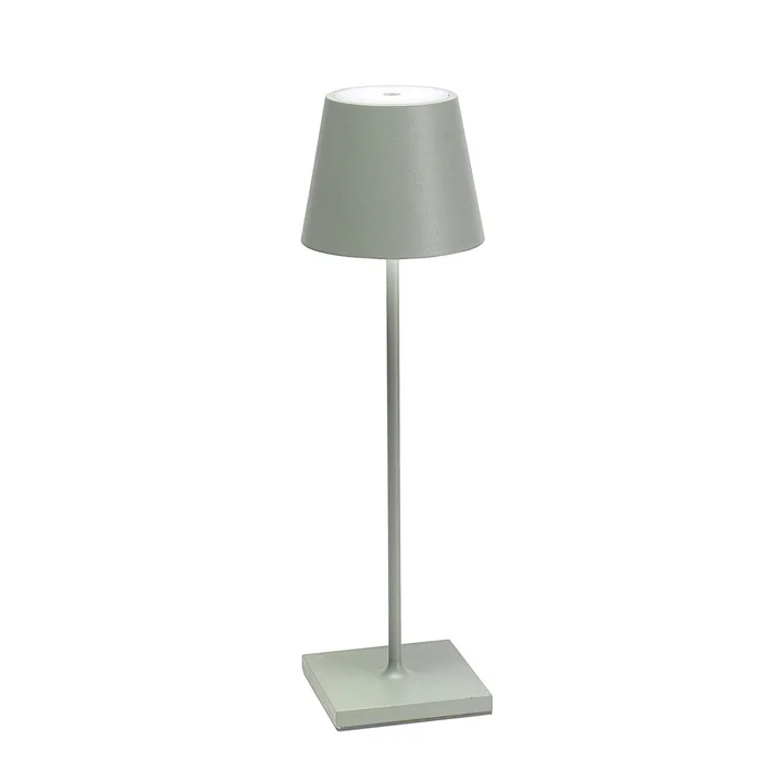 Zafferano LD0340G4 Poldina Pro LED Table Lamp, Sage