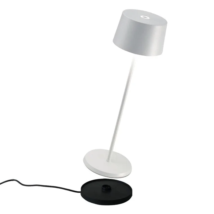 Zafferano LD0850B4 Olivia LED Table Lamp, White