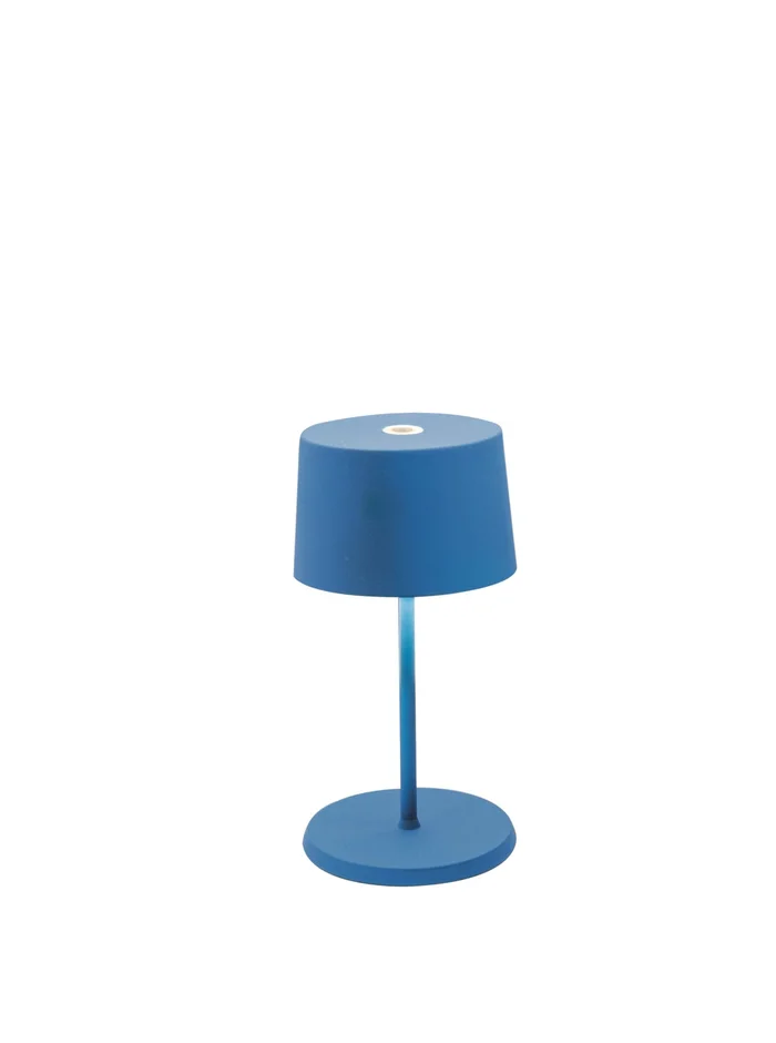 Zafferano LD0860K4 Olivia LED Table Lamp, Capri Blue