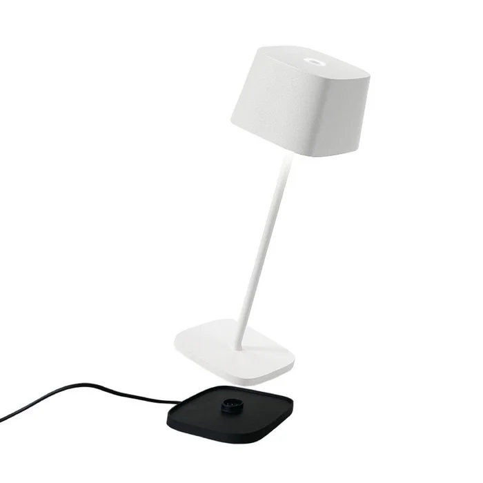 Zafferano LD0870B4 Ofelia LED Table Lamp, White