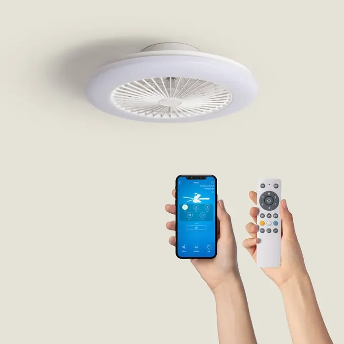 Zante SMART WIFI RGB+W LED Ceiling Fan in Ø 50cm – Ledkia