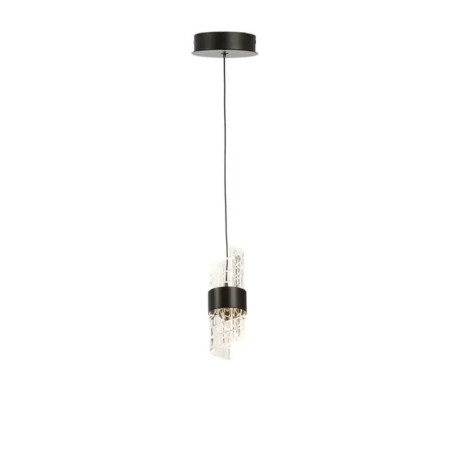 Zanthus Black with Clear LED Pendant Light