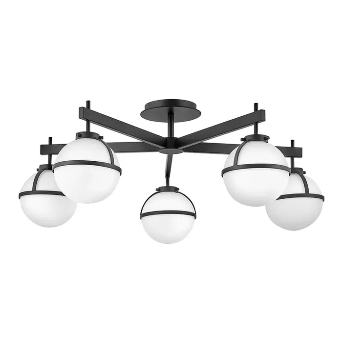 Zarela Black 5 Light Semi Flush?